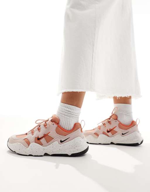 Nike Tech Hera sneakers in orange and pink | ASOS