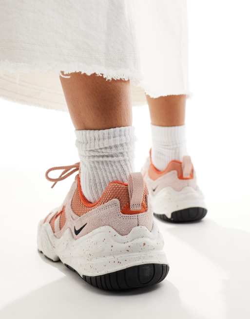 Nike Tech Hera sneakers in orange and pink | ASOS