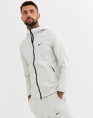 Nike - Tech Pack - Felpa con zip grigia 