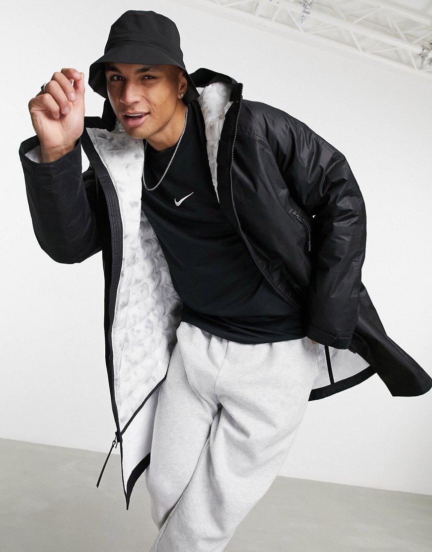 Nike Tech Pack Thermore woven synthetic fill parka jacket in black