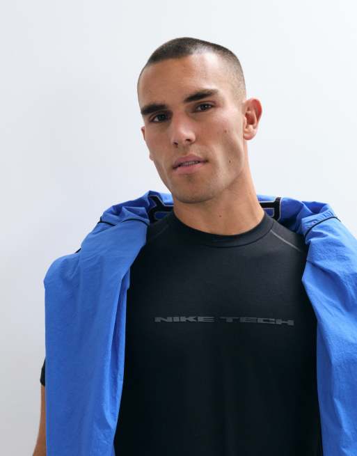 Nike Tech Pro chest logo muscle fit t-shirt in black, 2 of 5
