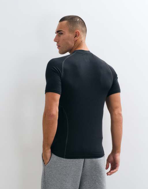 Nike Tech Pro chest logo muscle fit t-shirt in black, 4 of 5