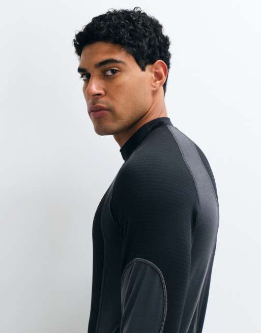 Nike Tech Pro Dri-FIT top à manches longues noir et gris, 3 de 5