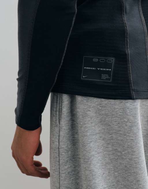 Nike Tech Pro Dri-FIT top à manches longues noir et gris, 4 de 5