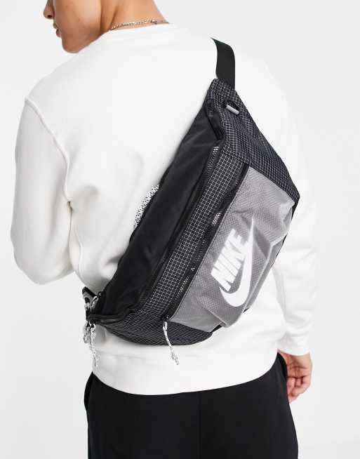 Nike Tech ripstop bum bag in black and grey