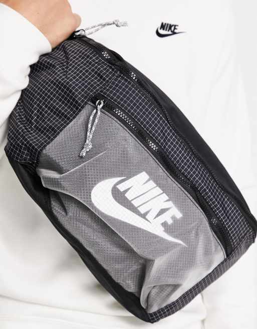 Nike Tech Sac banane en tissu ripstop Noir et gris