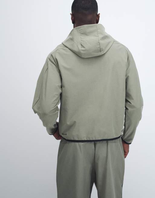 Nike Tech Shori full zip hoodie track jacket in light khaki , 4 of 9