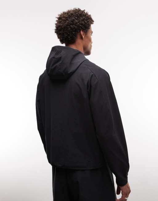 Nike - Tech Shori - Giacca sportiva nera con cappuccio e chiusura zip, 3 di 5