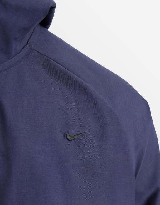 Nike - Tech Shori - Marineblå træningsjakke med hætte og gennemgående lynlås, 9 af 9
