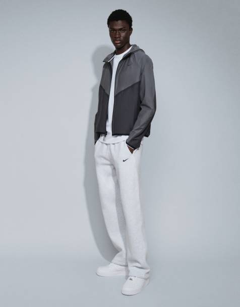 Nike Tech Shori strikket windrunner-jakke med gennemgående lynlås i flerfarvet grå - view 1