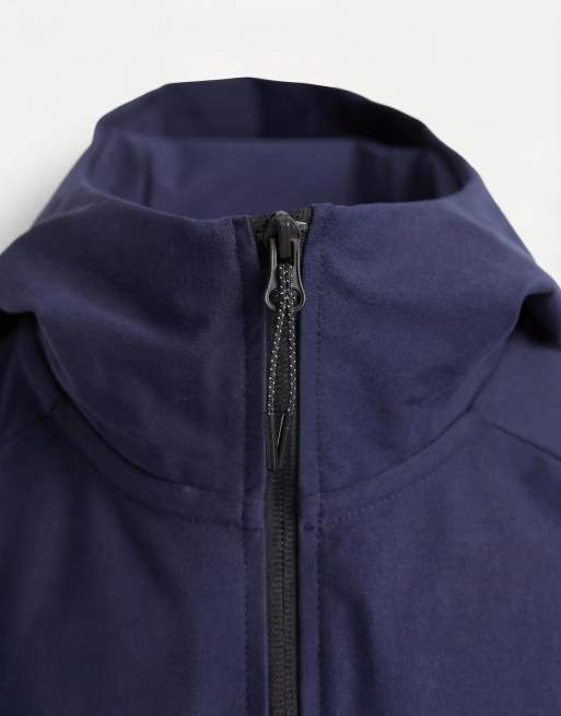 Nike – Tech Shori – Trainingsjacke in Marineblau mit Reißverschluss und Kapuze, 8 von 9