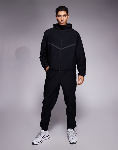 Nike - Tech Shori - Trainingspak in zwart - view 1