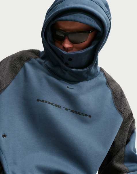 Nike Tech Therma-FIT Boreas Oversized Pullover Hoodie in Blue - view 1
