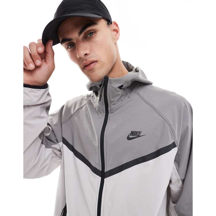 Nike woven colorblock full zip jacket womens best sale