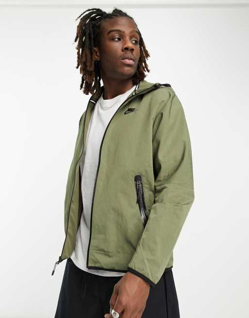 meditación Egipto Remo Nike Tech woven jacket in olive | ASOS