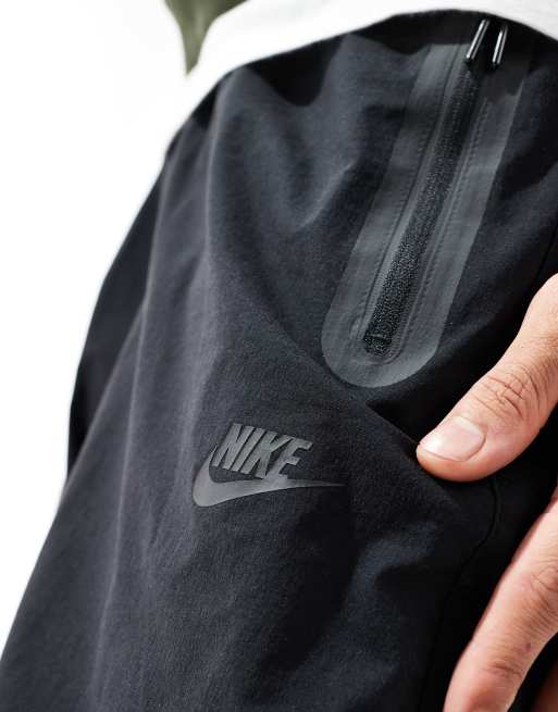 Nike Tech Woven oversized pants in black, 2 of 5