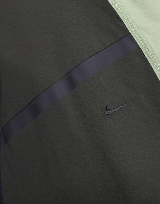 Nike Tech Woven Pro full zip hoodie in dark green, 5 of 5