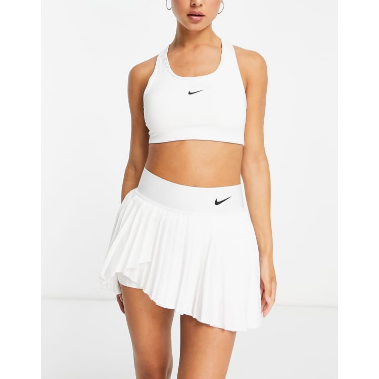 Nike Tennis Advantage 2 in 1 pleated skirt in white | ASOS