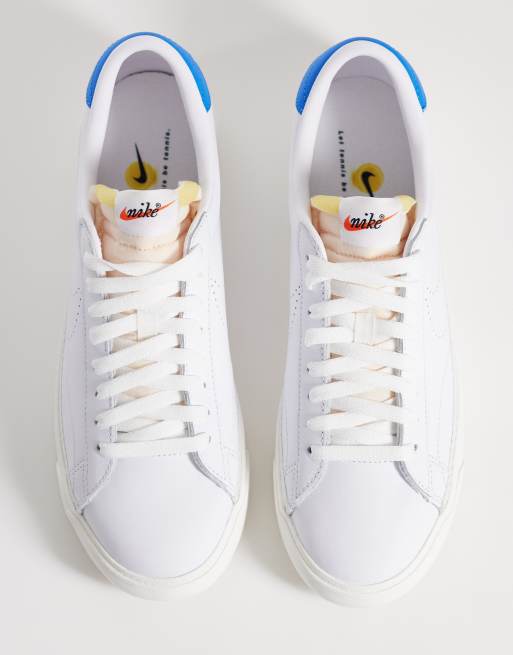 Nike – Tennis Classic AC Smash – Biało-niebieskie buty sportowe, 3 z 5
