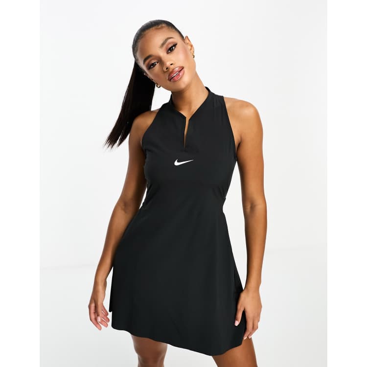 Nike Tennis Dri Fit Club dress in black