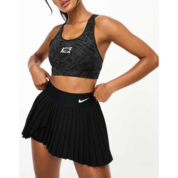 Nike black 2025 pleated tennis skirt