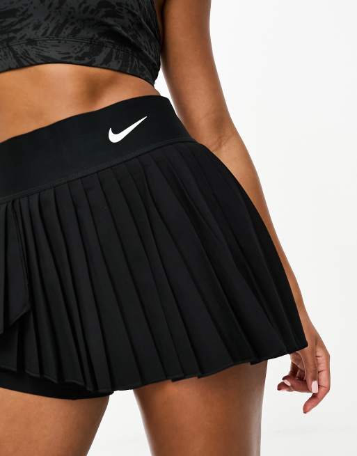 Nike black 2025 ruffle tennis skirt