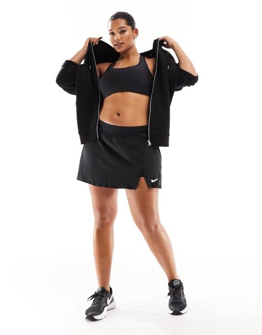 Nike Tennis Dri FIT Plus Victory skirt in black ASOS