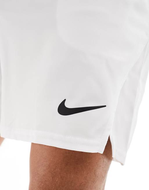 Nike Men's Court Flex Ace 7 Tennis Shorts In White