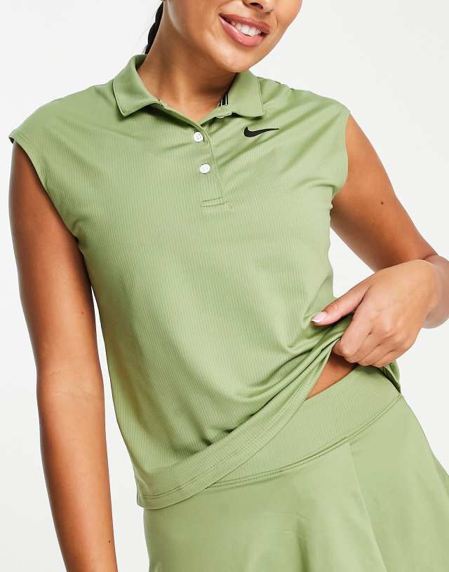 Nike Tennis Dri-FIT Victory polo in khaki