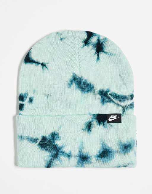 Nike tie-dye beanie in blue |