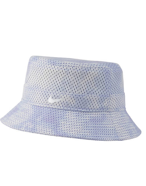 Nike tie dye bucket hat in baby blue