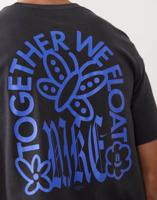 Nike – Together We Float – Ciemnogranatowy T-shirt z nadrukiem na plecach, 3 z 5