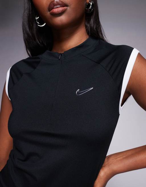 Nike - Top ajusté sans manches à col zippé - Noir, 2 de 4