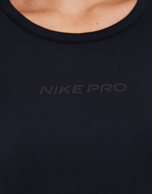 Nike - top de manga larga Pro Dri-FIT Keely Hodgkinson en negro y dorado, 4 de 4