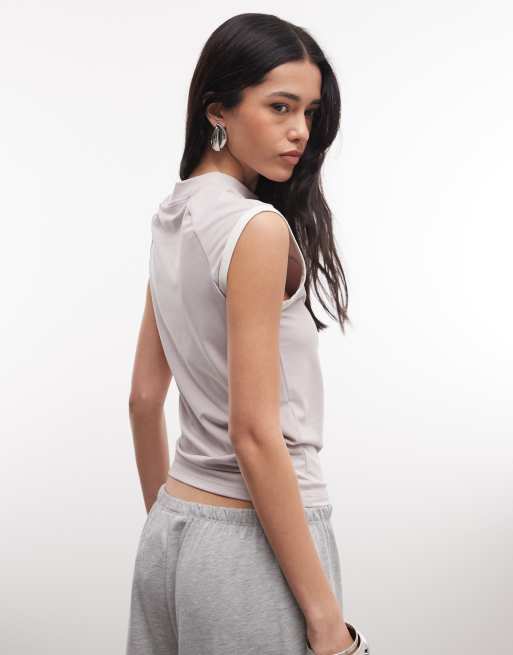 Nike - Top zippé sans manches - Lilas, 4 de 4