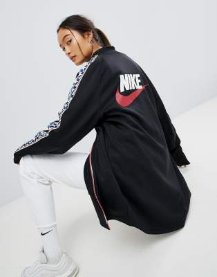 nike track jacket with taped side stripe