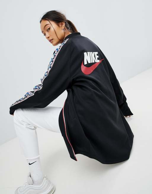 Nike track jacket on sale with taped side stripe