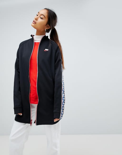 Nike taped poly hot sale track jacket