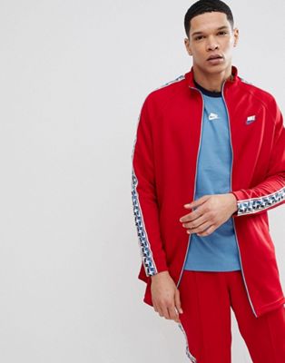nike track jacket with taped side stripe
