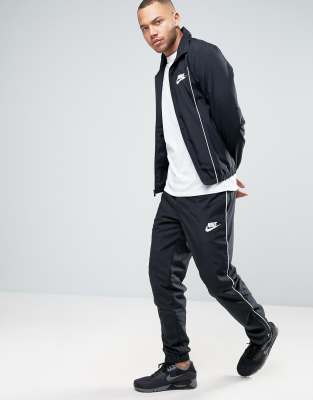 nike tracksuit set in black