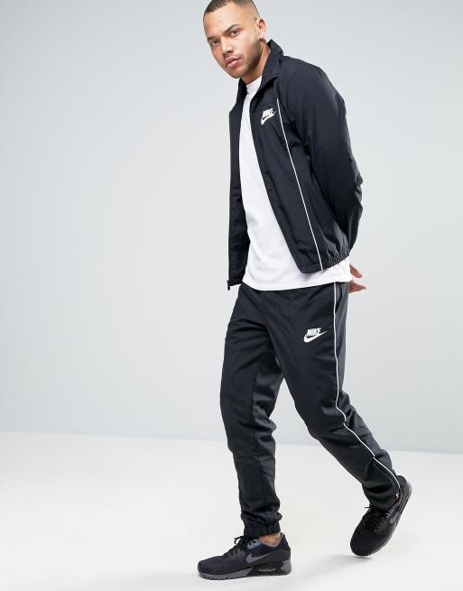 Black nike online trackie