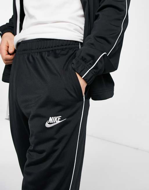 Nike Pinstripe Tracksuit In Black, ASOS