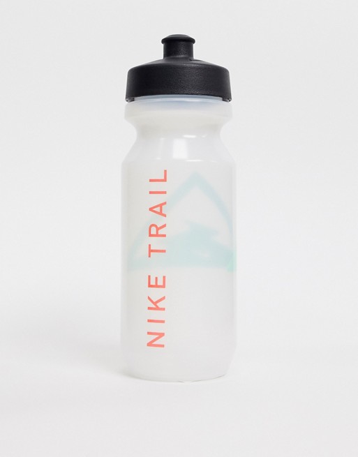 Nike Trail logo clear water bottle