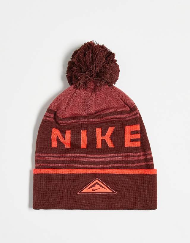 Nike Trail Running Dri-FIT beanie in red