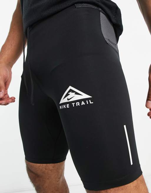 Nike Trail Running Dri-FIT half tight in black