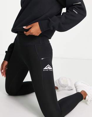 Nike Trail Running Epic Luxe mid rise leggings in black - ASOS Price Checker