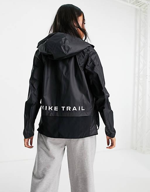 Coats & Jackets Nike Trail Running Shield water resistant jacket in black 
