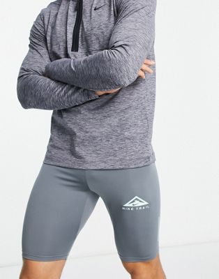 Nike Trail Running Dri-FIT shorts half tight in grey - ASOS Price Checker