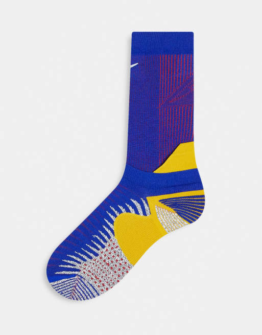 Blue and store yellow nike socks