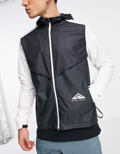 Nike Trail Running Veste de course coupe-vent Gris ASOS